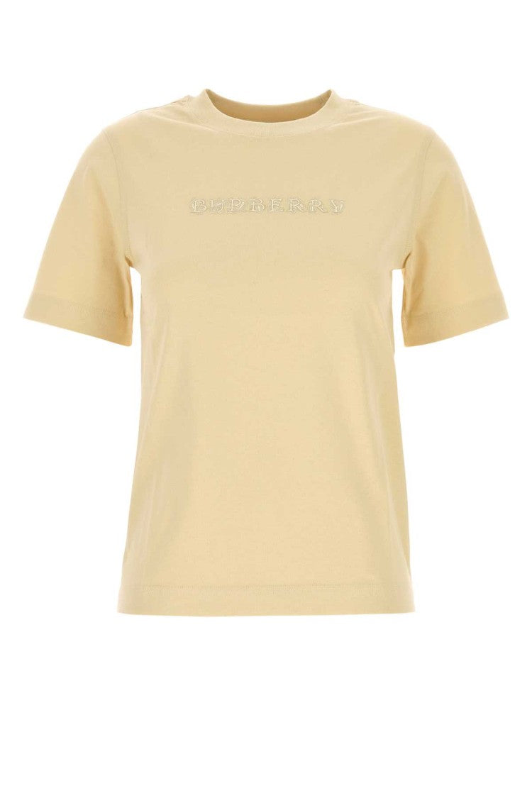 Burberry Cream Cotton T-Shirt