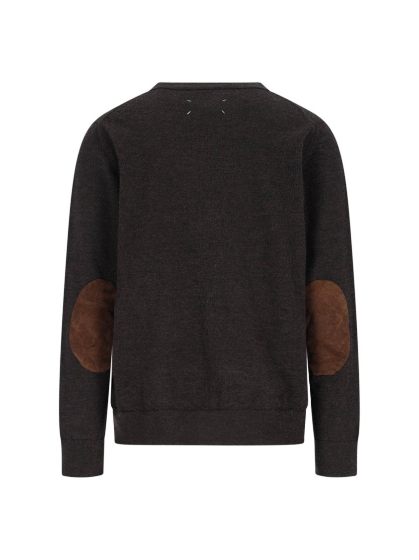 Maison Margiela Wool V-Neck Cardigan – Brown