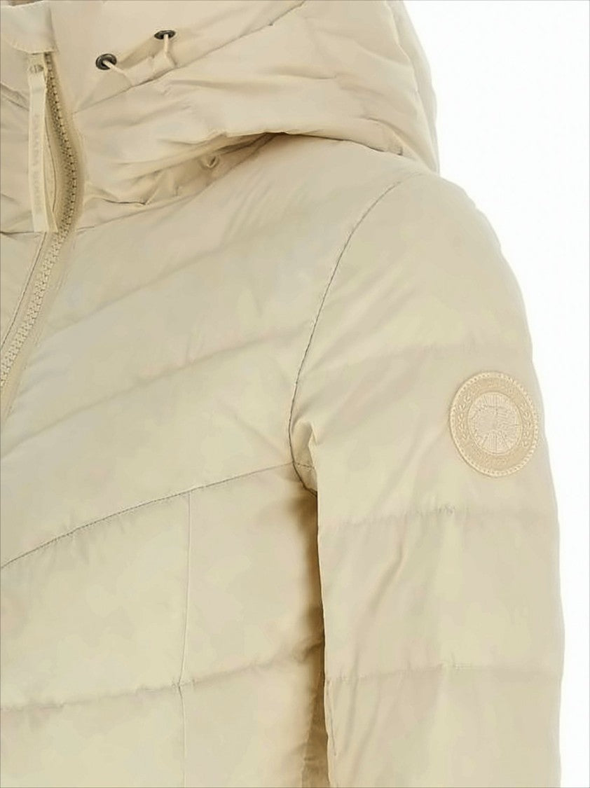 Canada Goose Quilted Down Coat With Hood And Fitted Silhouette