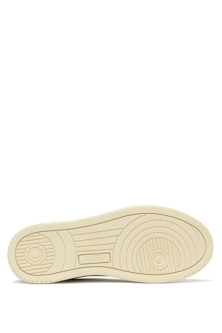 Autry White Medalist Suede Glitter Sneakers