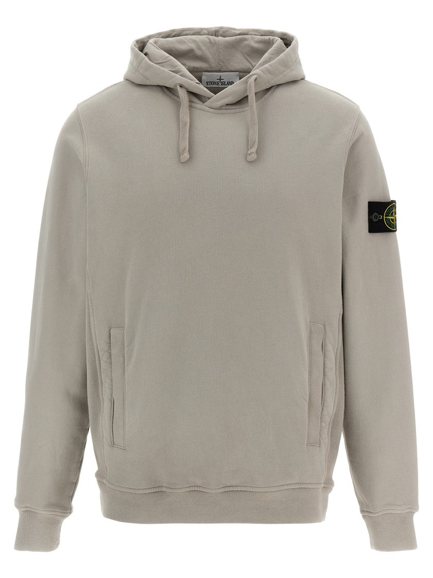 Stone Island Logo Badge Hoodie