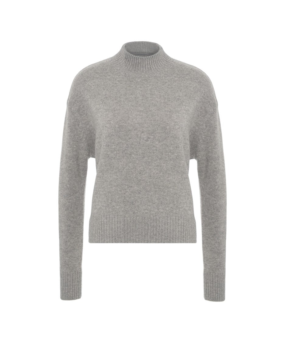 Kaos Light Grey Wool Turtleneck Sweater