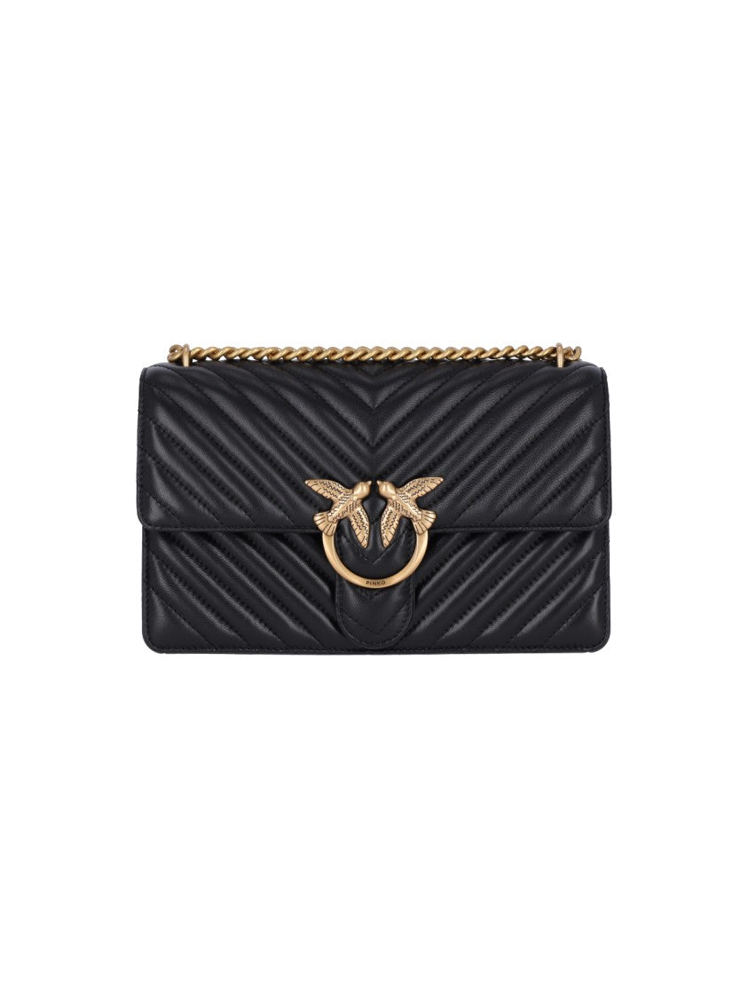 Pinko Quilted Nappa Leather Shoulder Bag