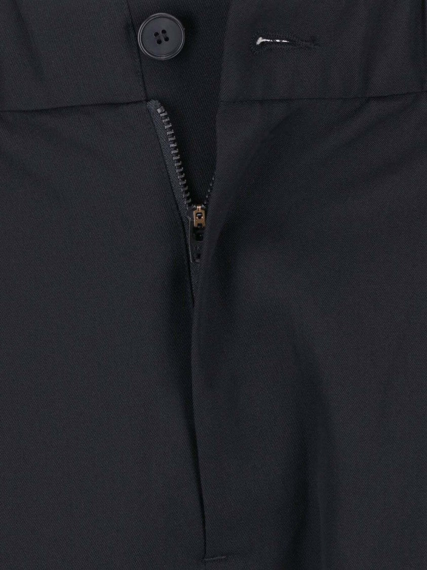 Massimo Osti Studio Black Wool Tailored Formal Pants