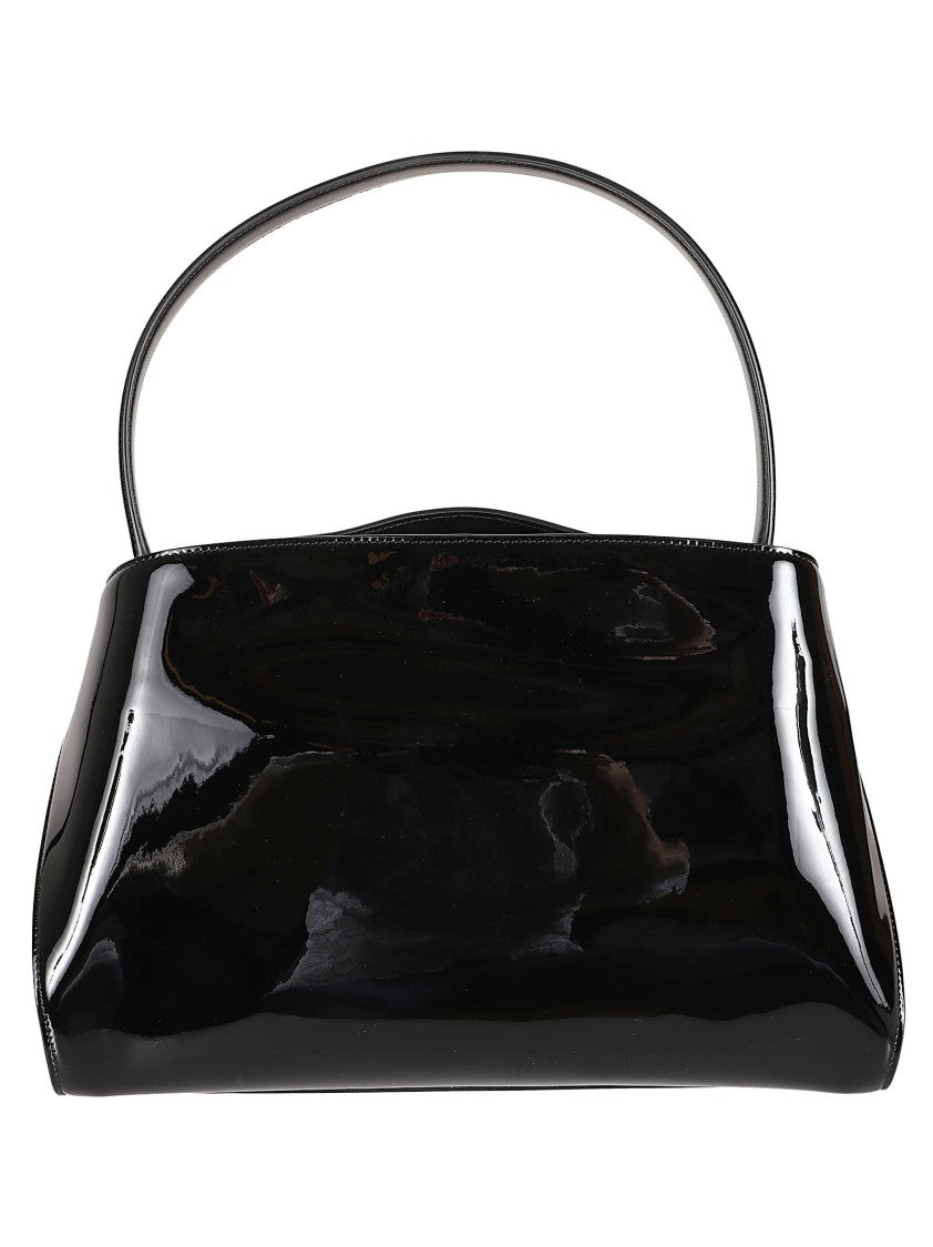 Ferragamo Curved Silhouette Bag With Gold Buckle Details