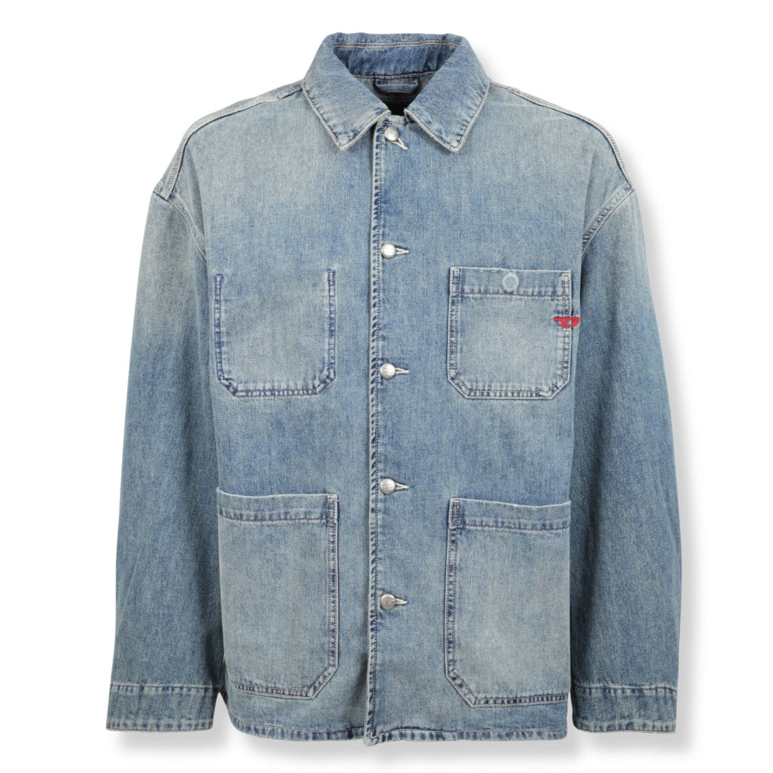 Diesel Structured 100% Cotton Casual Jacket