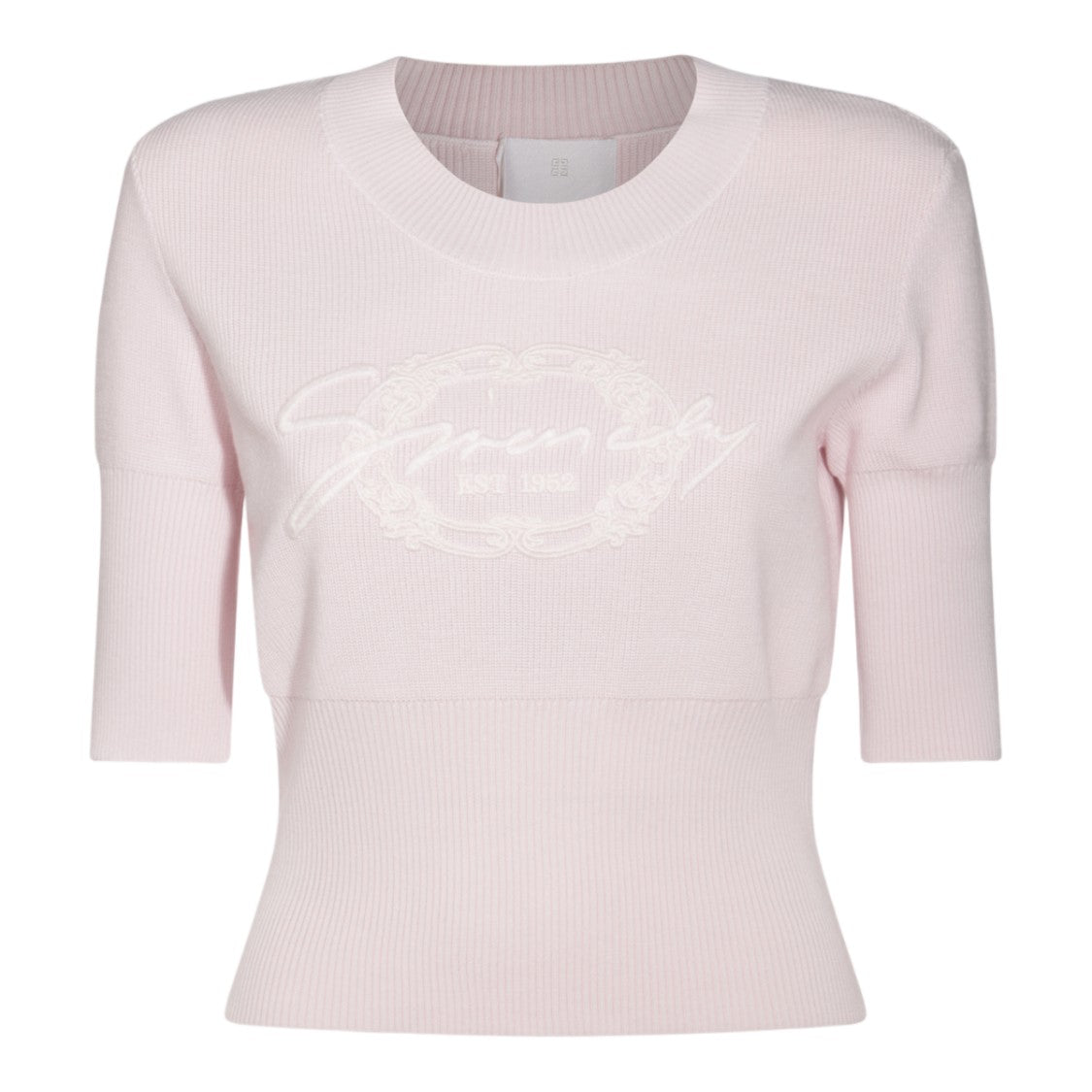 Givenchy Fitted Ribbed Knit Sweater With Subtle Logo Detail