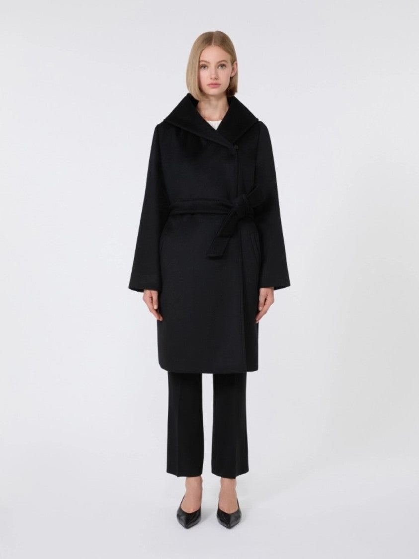 Max Mara Refined Mid-Length Coat With Wide Collar