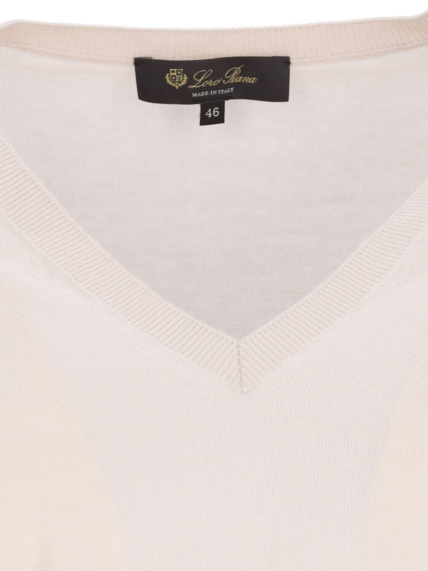Loro Piana "Neo Piuma" V-Neck Sweater