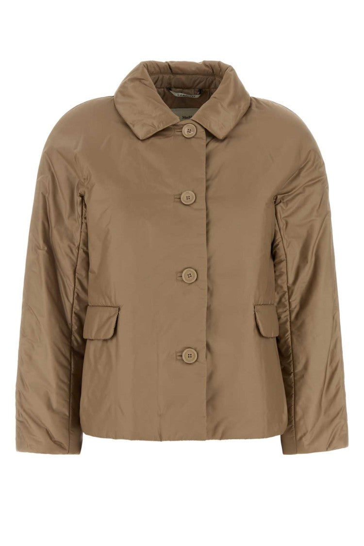 Mm The Cube Camel Polyester Greens Padded Jacket