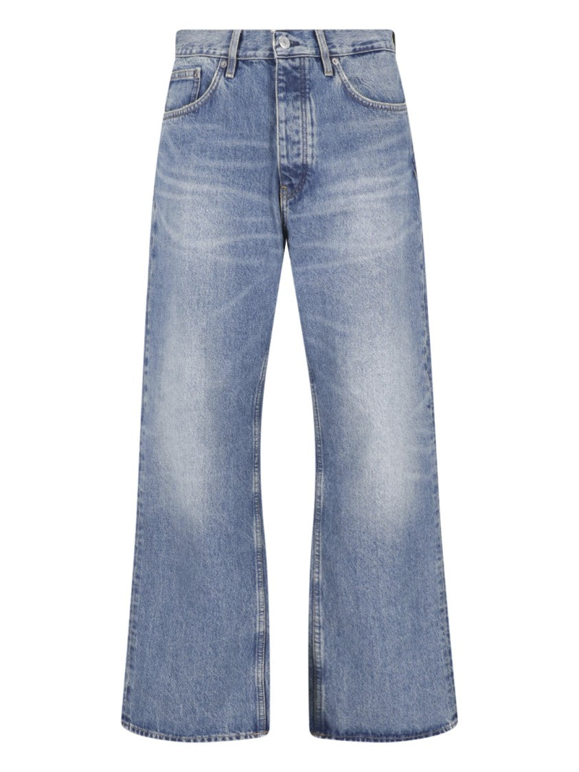 Sunflower Blue Wide Twist Denim Jeans