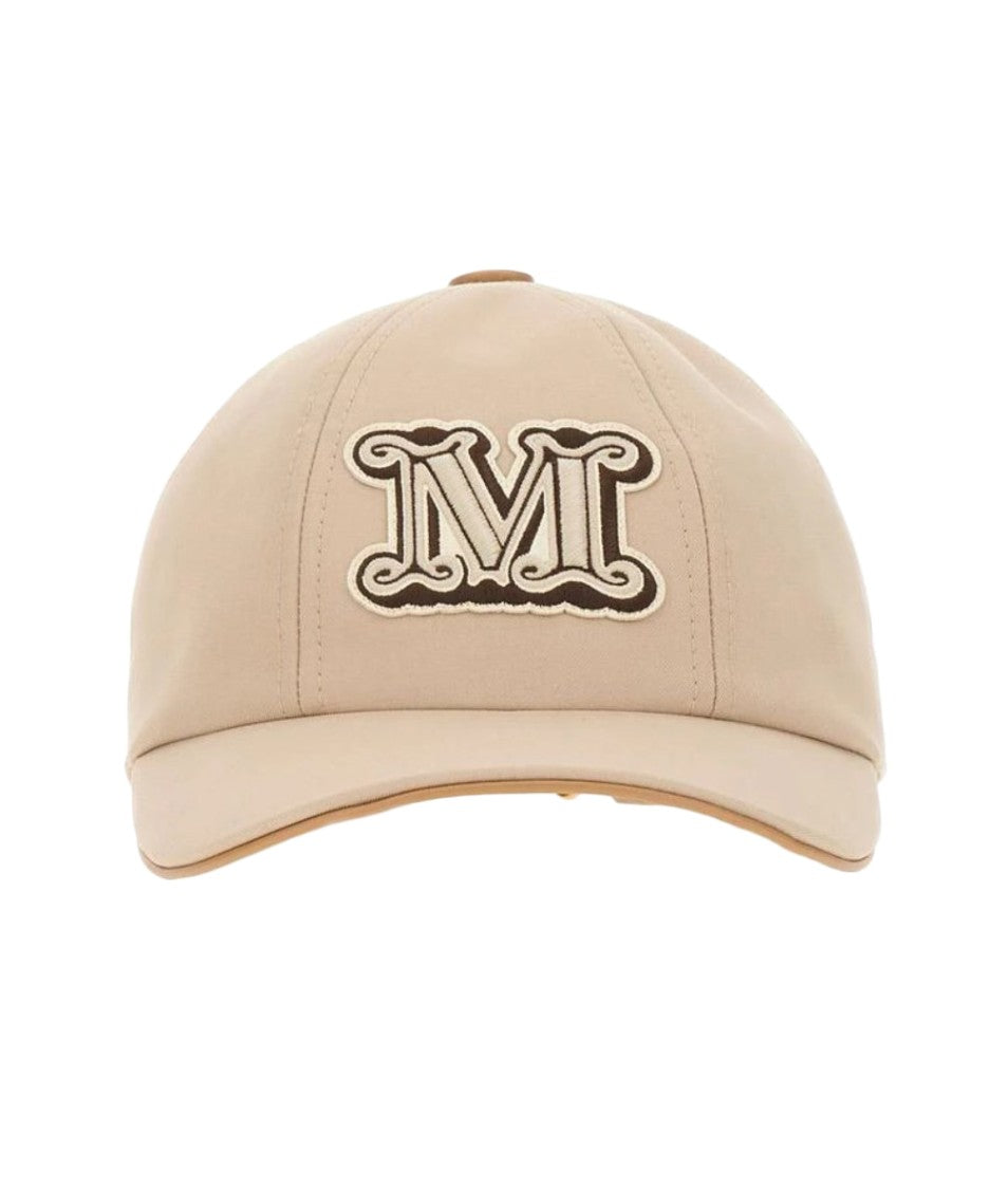 Max Mara Structured Cotton Baseball Cap With Embroidered Detail