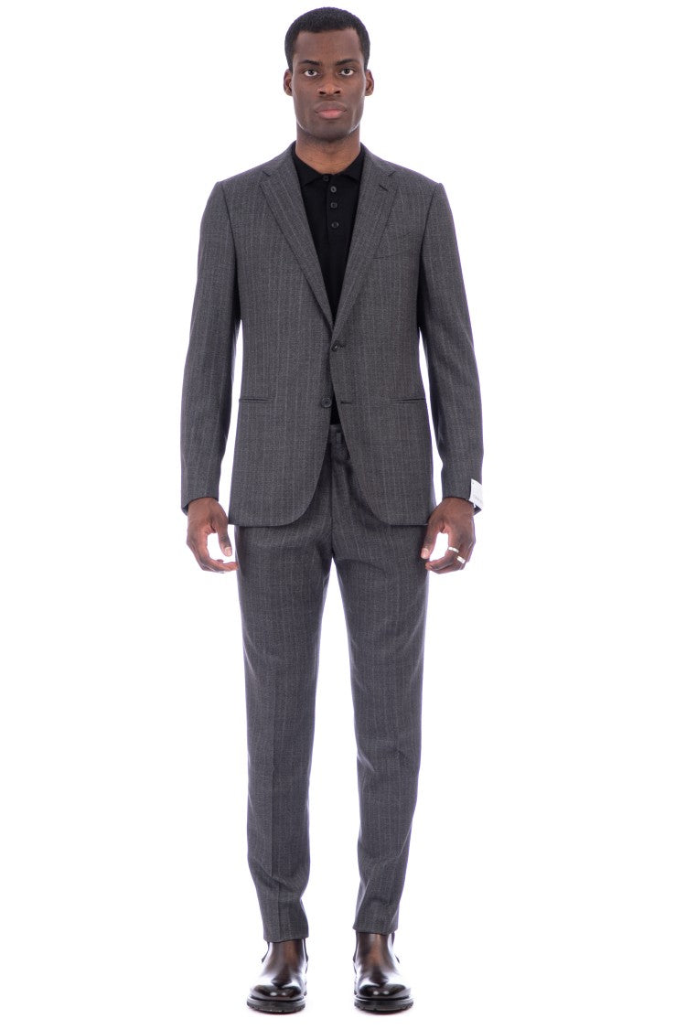 Caruso Drop 8 Spigata Wool Tailored Suit