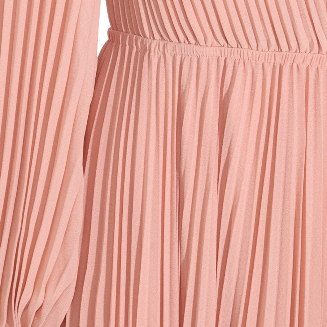 Twin-Set Soft Pleated V-Neck Midi Dress