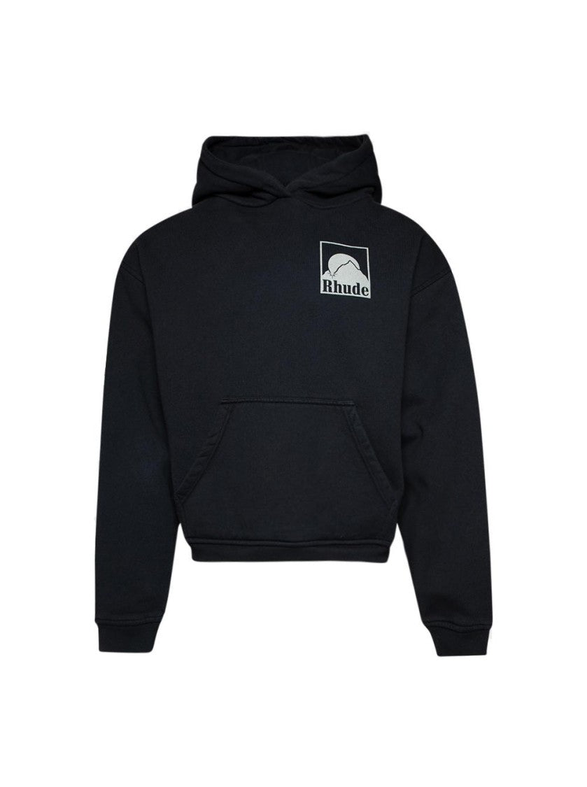Rhude Moonlight Badge Hoodie Vintage Black