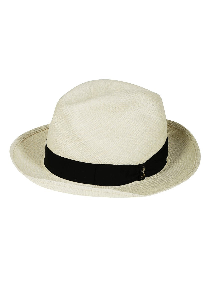 Borsalino Federico Panama Hat With Logo Band
