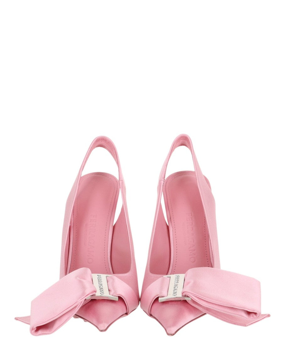 Ferragamo Erica Satin Slingback Pumps