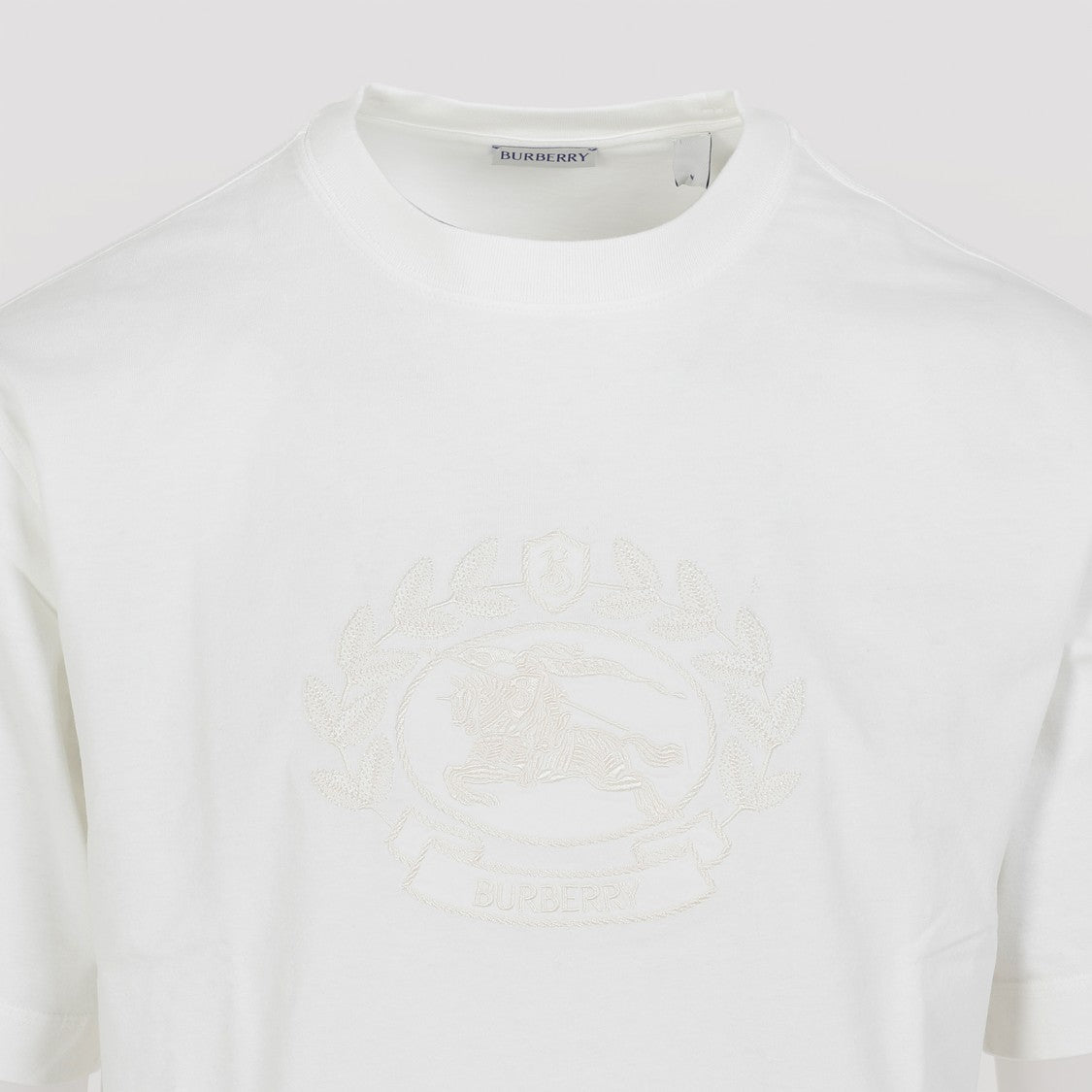 Burberry White Cotton T-Shirt