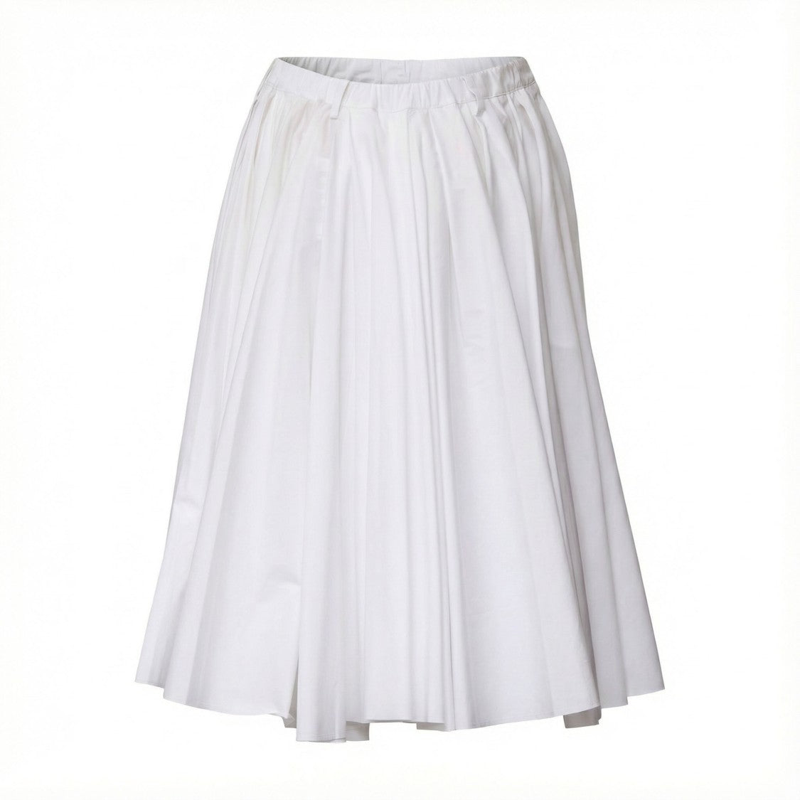 N°21 Pleated Circle Midi Skirt