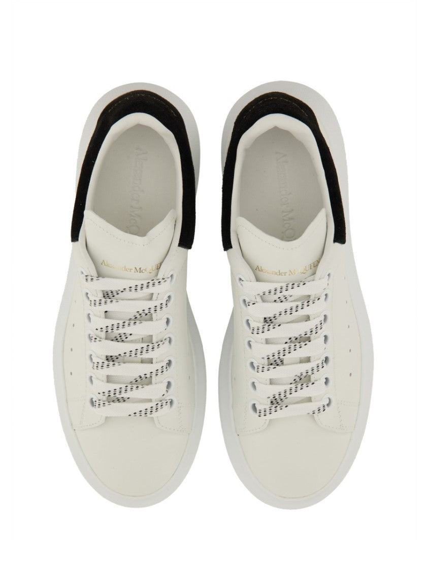 Alexander Mcqueen Oversized Calf Leather Suede Sneakers