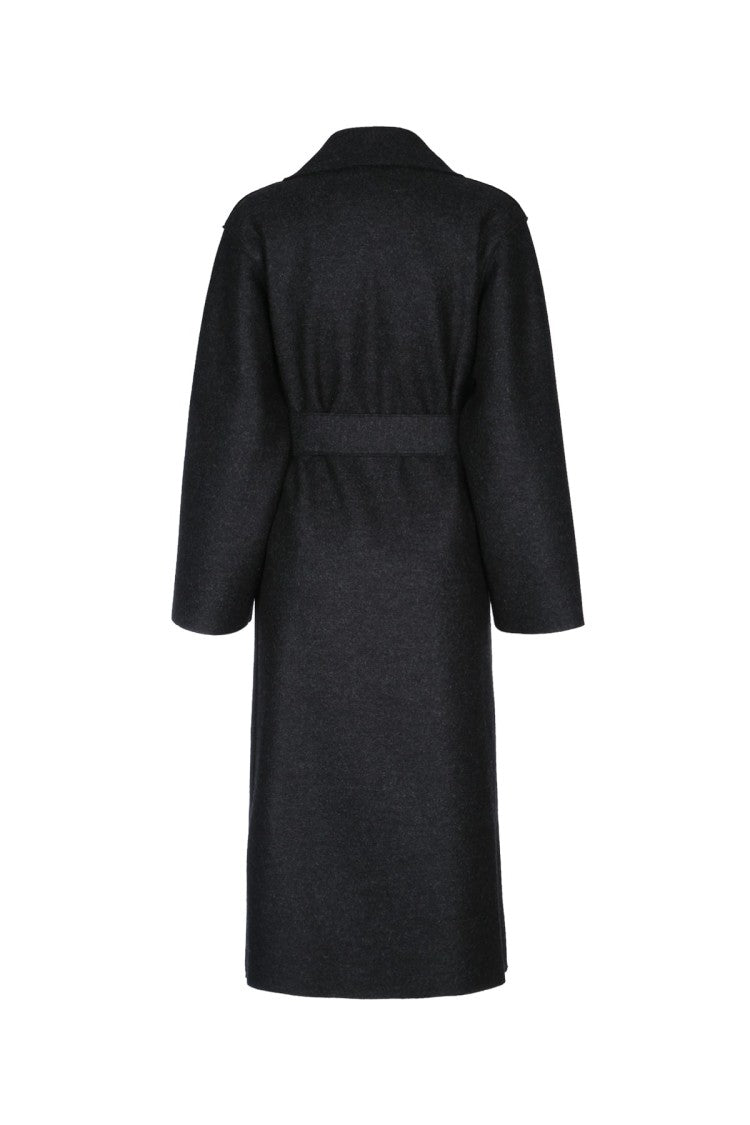Harris Wharf London Women Belted Clutch Coat Pressed Wool