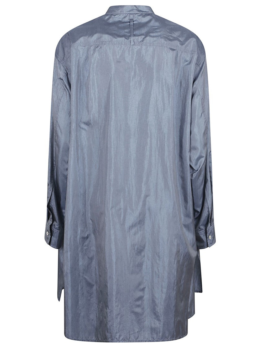 Jil Sander Long Silk Canvas And Nylon Shirt