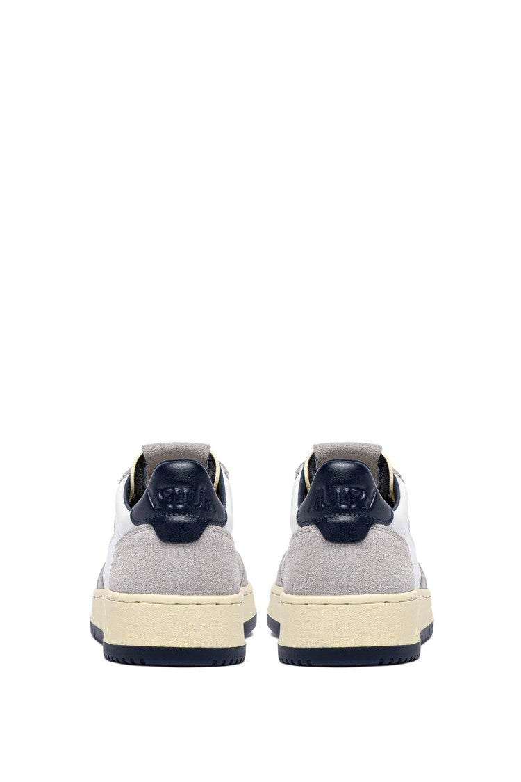 Autry White Grey Medalist Suede Sneakers