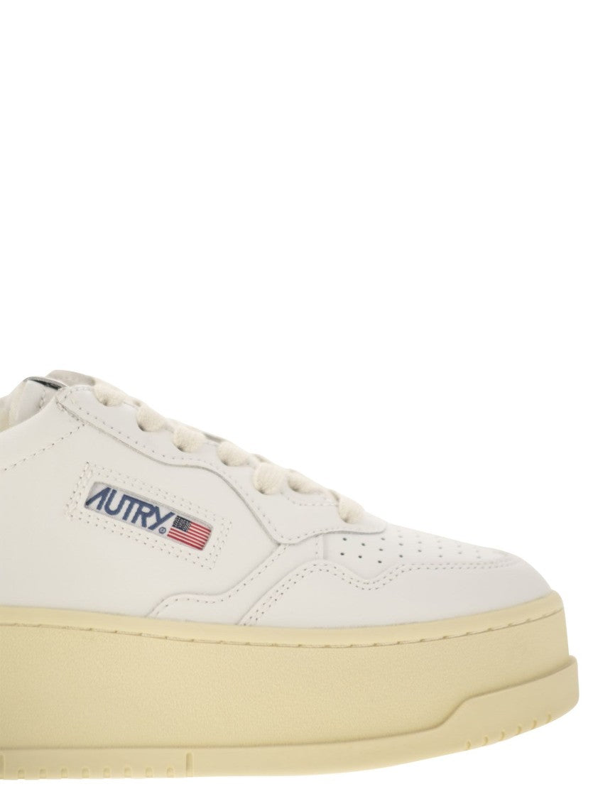 Autry Medalist Platform - Leather Trainers
