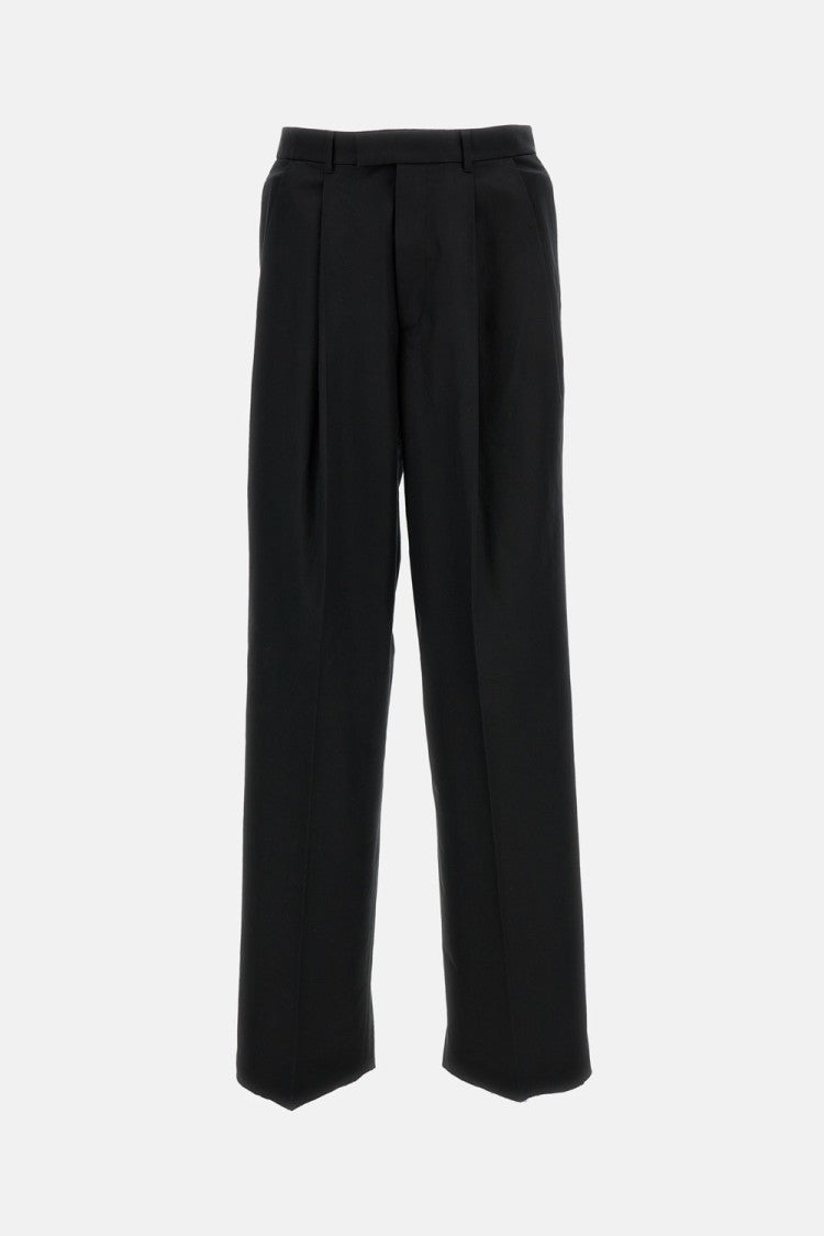 Givenchy Double Pleat Tailored Trousers With Pressed Creases