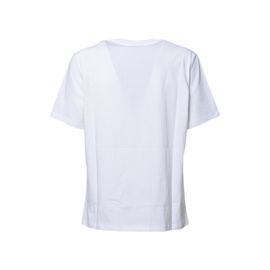 Moschino White Cotton T-Shirt With Logo Print
