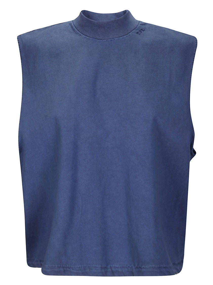 Epl High-Collar Cotton Fleece Vest