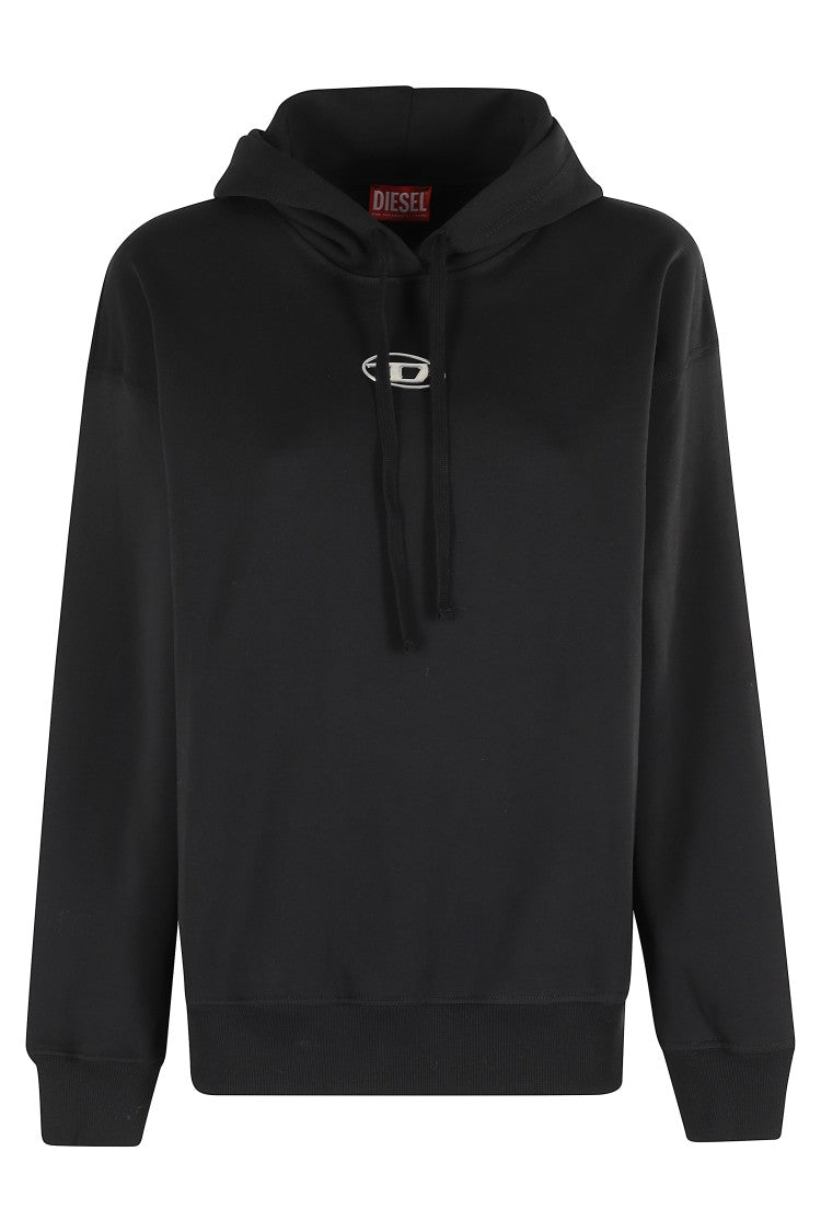Diesel Relaxed-Fit Black Hoodie With Drawstring Hood