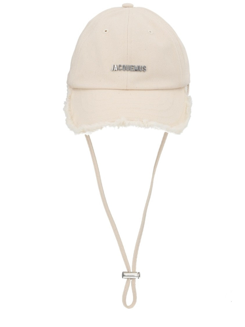 Jacquemus Artichaut Frayed Brim Cotton Baseball Cap