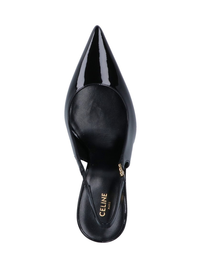 Céline "Judy" Slingback Pump Black