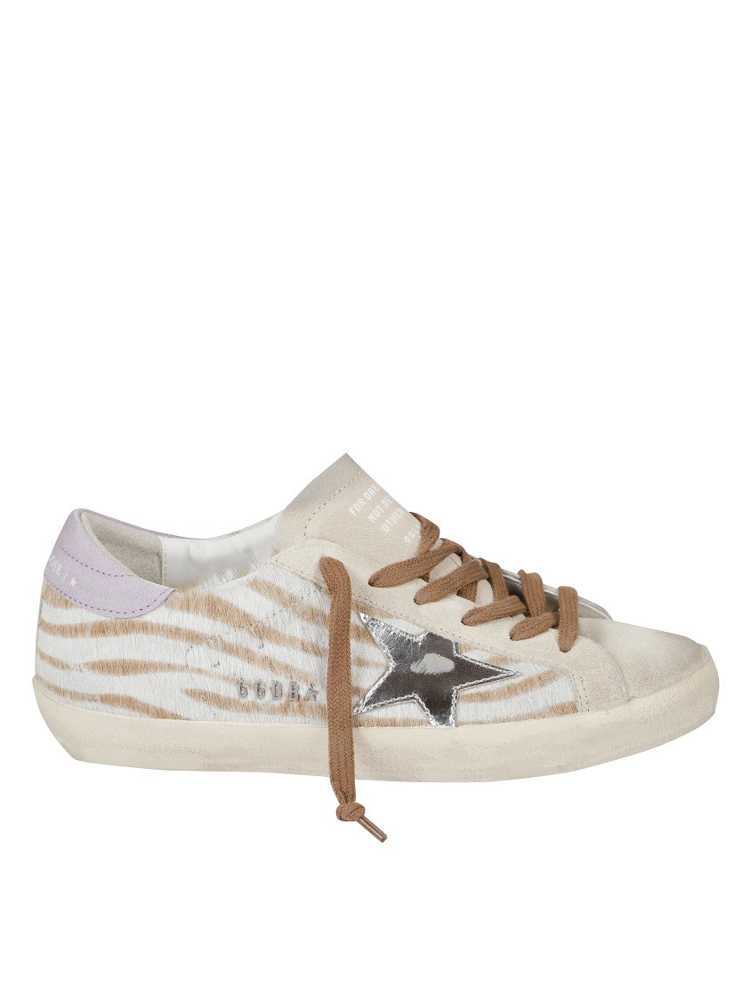 Golden Goose Textured White Sneakers