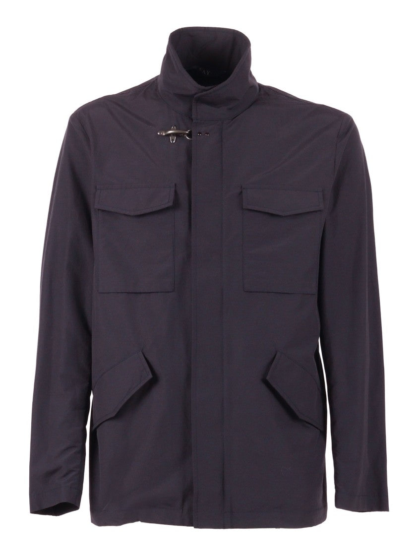 Fay Explorer Field Black Clasp Casual Jacket