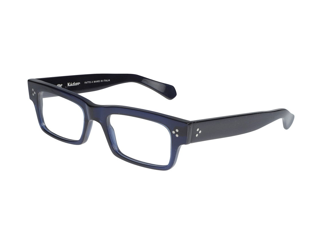 Kador Mark Silver Accent Thick Frame Rectangular Eyeglasses