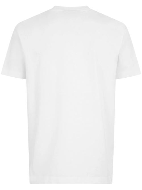 Dsquared2 Minimalist White Short-Sleeve T-Shirt With Bold Black Print