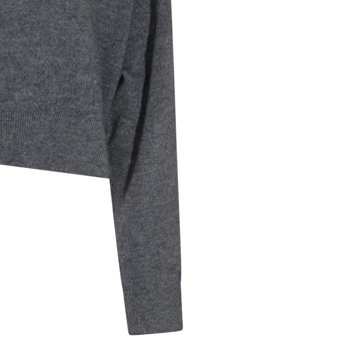Blumarine Grey Wool Crewneck Sweater