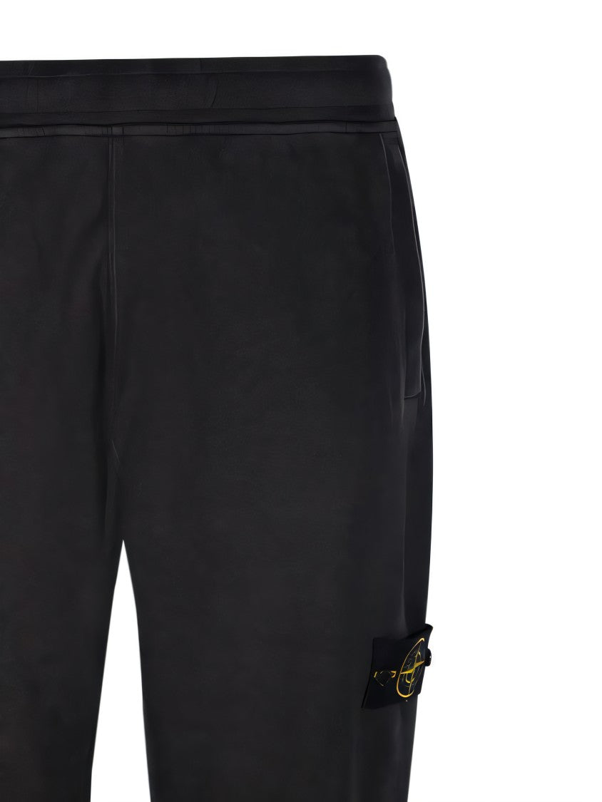 Stone Island Tapered Black Jogger Pants