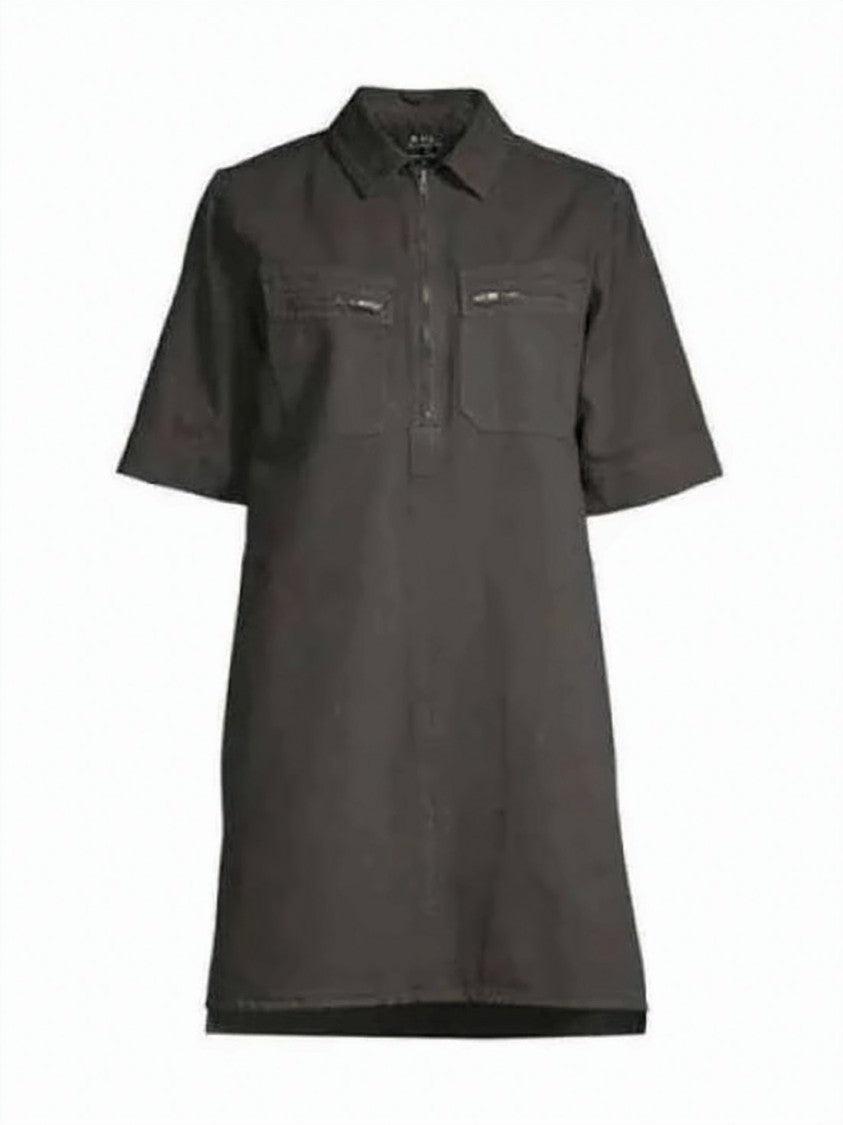 A.P.C. Collared Black Short Dress