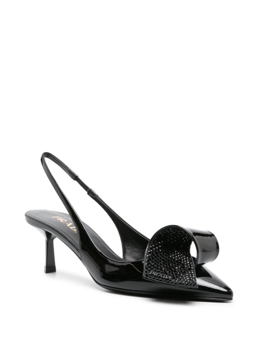 Prada 55Mm Embellished Slingback Pumps