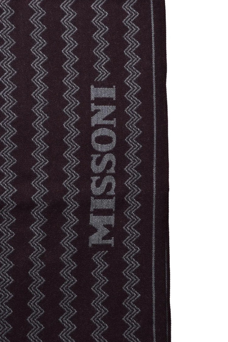 Missoni Brown Wool Scarf