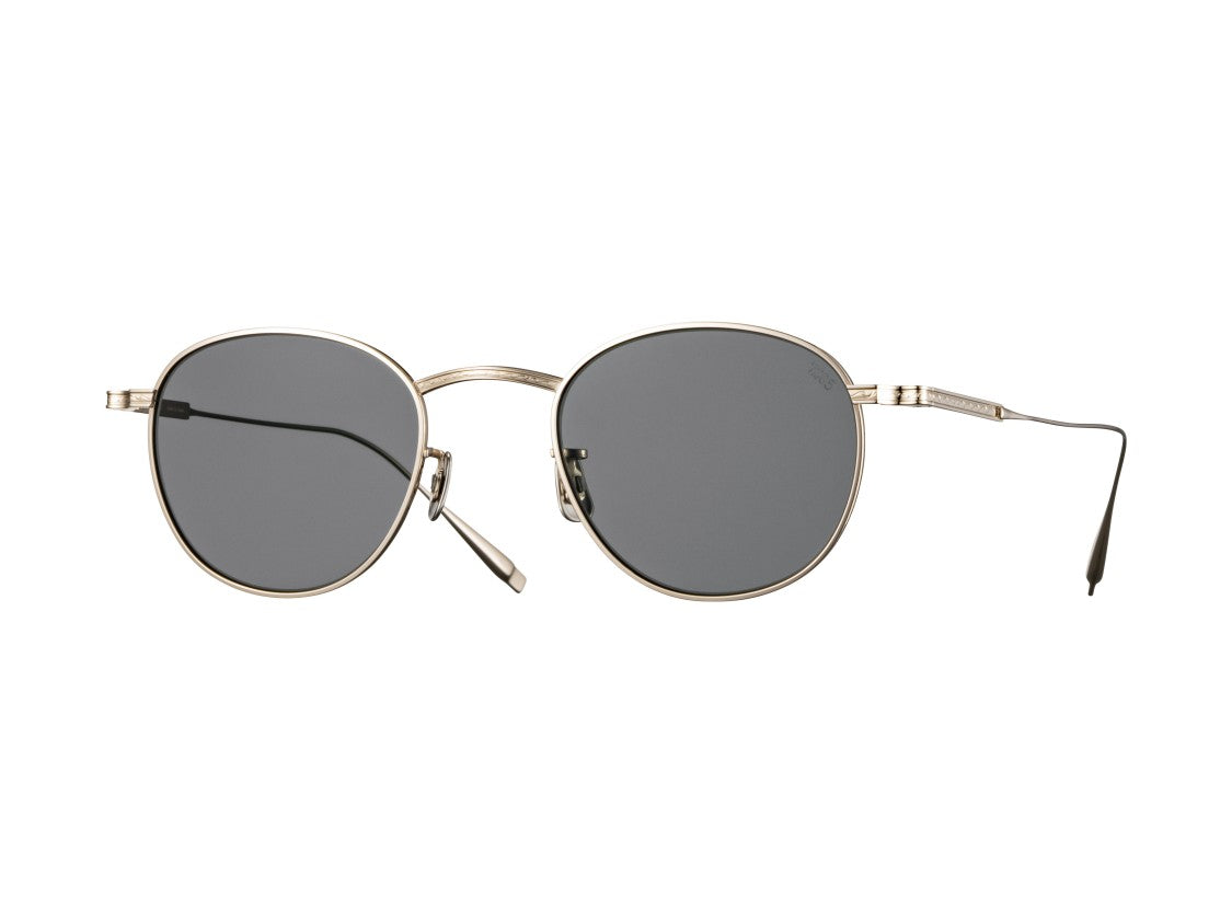 Eyevan Gold 1025 Sun Metal Round Sunglasses