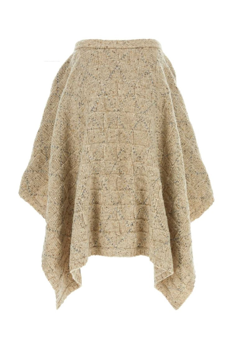 Bottega Veneta Melange Cappuccino Wool Skirt