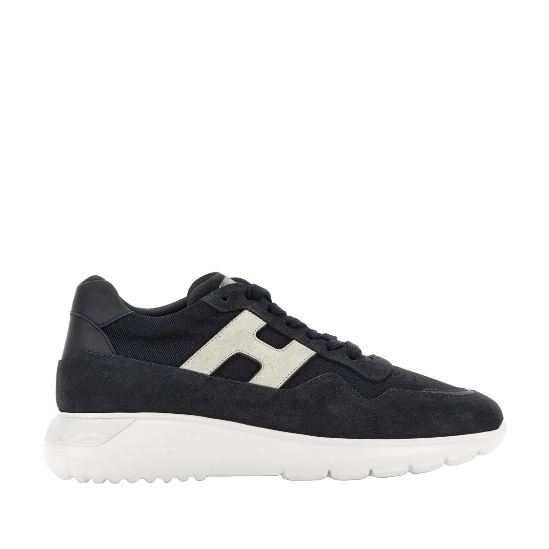Hogan Dark Denim Blue Interactive3 H Lissat Sneakers