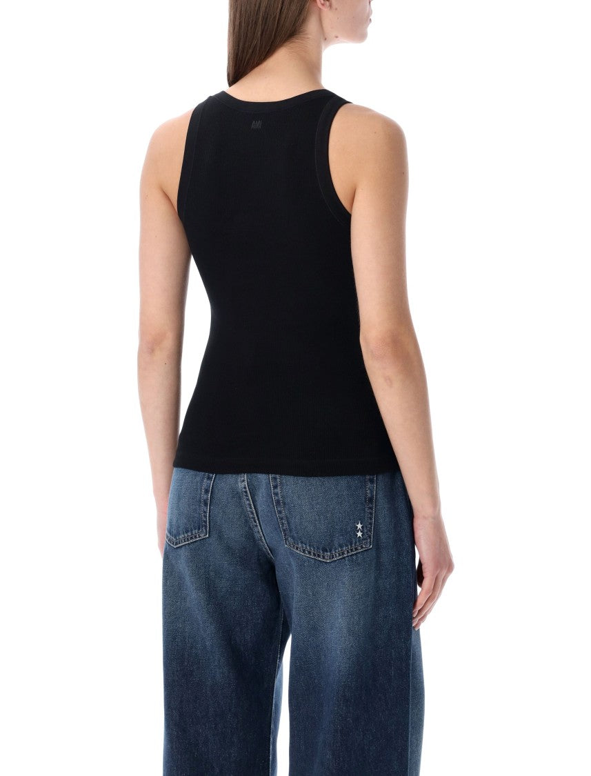 Ami Paris Ami De Cœur Rib Tank Top