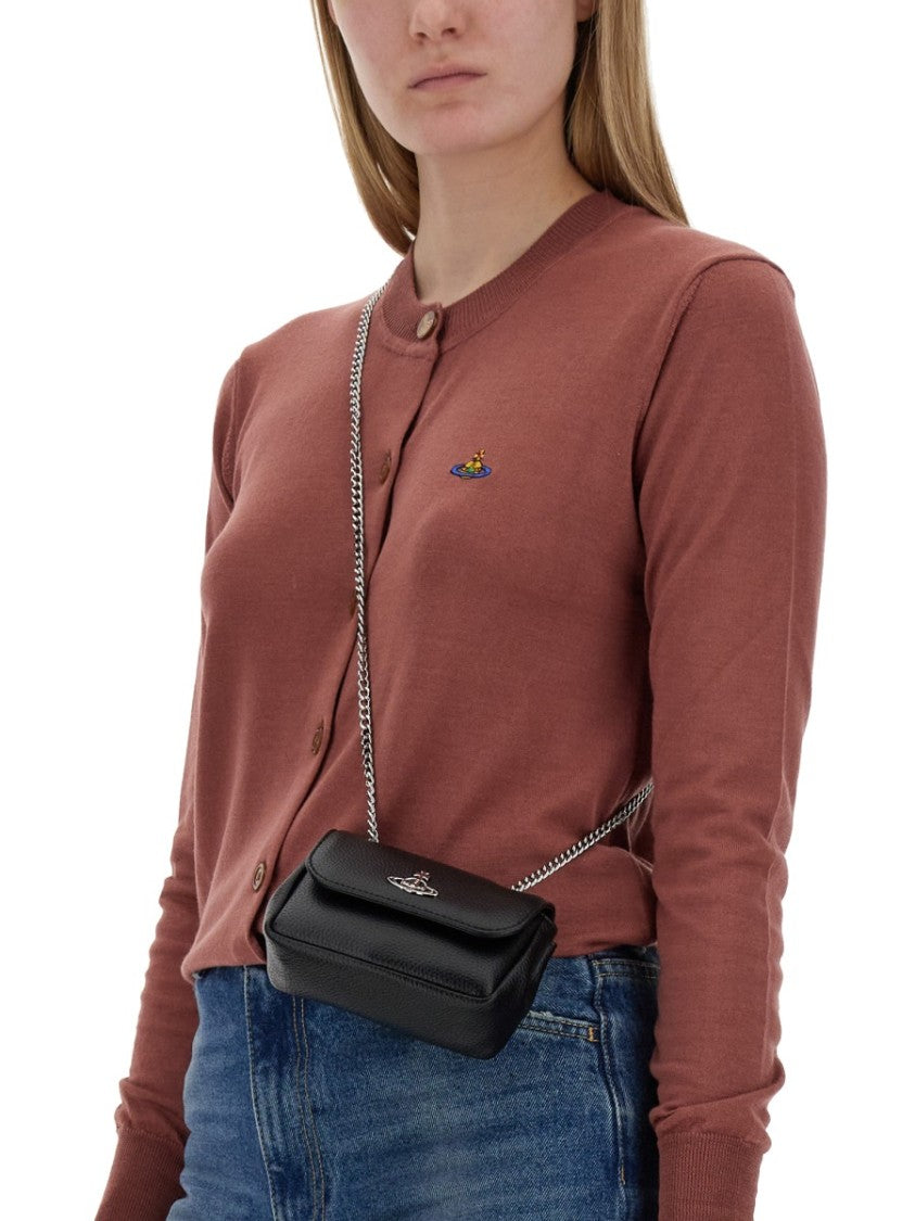 Vivienne Westwood Cardigan With Tailored Button-Down Front And Logo Embroidery