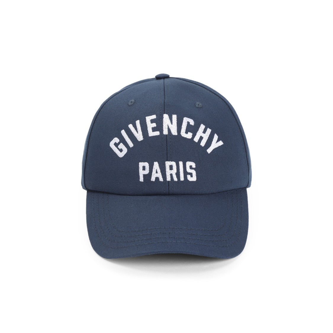 Givenchy Navy-Blue Cotton Curved Cap