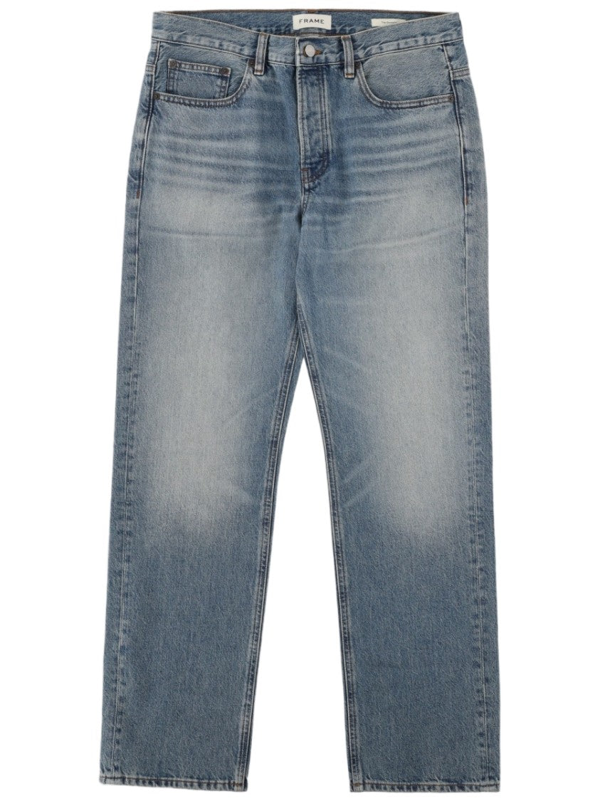 Frame Straight-Leg Five-Pocket Denim Jeans